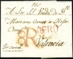 Stamp of Large Lots and Collections 1770s-1830s, LATIN AMERICA: Stampless covers, some