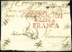 Stamp of Large Lots and Collections 1770s-1830s, LATIN AMERICA: Stampless covers, some