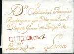 Stamp of Large Lots and Collections 1770s-1830s, LATIN AMERICA: Stampless covers, some