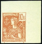 Stamp of Colonies françaises » Indochine 1904-06 Sélection de 6 valeurs non dentelés sur pa