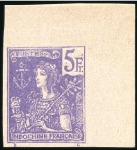 Stamp of Colonies françaises » Indochine 1904-06 Sélection de 6 valeurs non dentelés sur pa