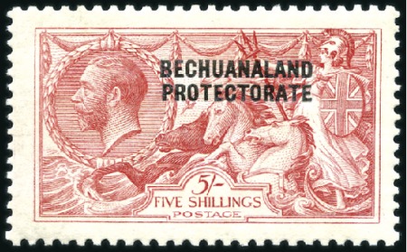 Stamp of Bechuanaland » British Bechuanaland 1913-1915 1/2d to 5s overprints on GB, mint hinge 