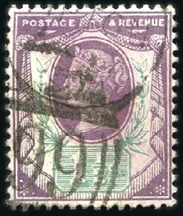 Stamp of Great Britain » 1855-1900 Surface Printed 1887-1900 Jubilee issue 1 1/2d purple & green with
