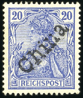 Stamp of Germany » German Foreign Offices » German Post in China 1900 Handstamps for Tientsin 20pfg blue, mint, ver