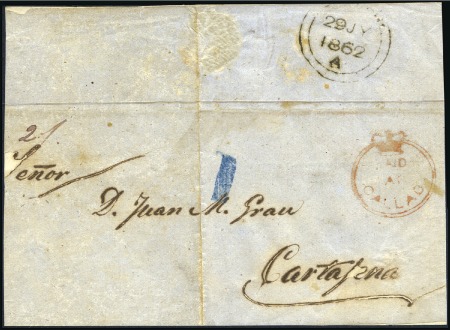 Stamp of Peru » British Post Offices 1846-77 Strong showing on over 40 exhibit pages, i