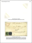 Stamp of Peru » Pre-Adhesive Period MAIL from/to CHILE, 1832-73, 12 covers on 7 exhibi