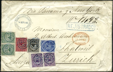 Stamp of Salvador 1879 COMPLETE SET ON COMMERCIAL COVER

1879 1c g