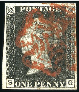 Stamp of Great Britain » 1840 1d Black and 1d Red plates 1a to 11 Plate 6 SG with fine to very good margins, neat re