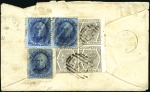 Stamp of Peru » Collections and Large Lots INBOUND MAIL, 1826-84, spectacular holding on stoc