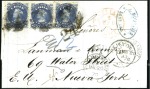 Stamp of Chile 1821-80, Fat stockbook with over 60 covers (few fr