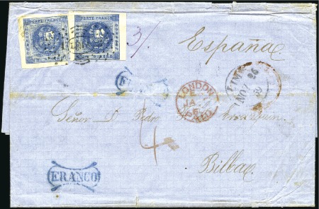 Stamp of Peru » Collections and Large Lots 1846-81, Deluxe stockbook full of over 55 interest