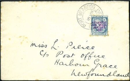 Stamp of Ireland 1932 "Mollision" 1s with four line overprint, neat