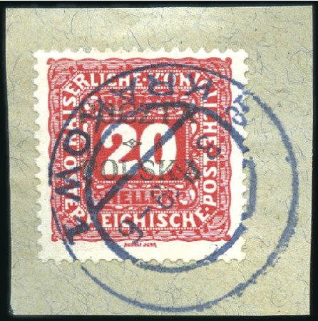 Stamp of Poland » Poland Later Issues 1919 Postage Due 20h red ovpt. POCZTA POLSKA plate