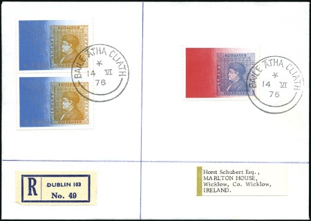 Stamp of Ireland » 1922-49 Dublin Government Printing Works Issues 1976 Bi-Centenary 15p showing MISSING SILVER varie