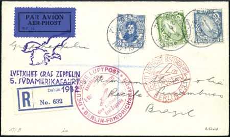 Stamp of Ireland 1932 5.South America flight (Seiger 171) to Brazil