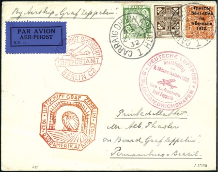 Stamp of Ireland 1932 9.South America flight (Seiger 195) to Brazil