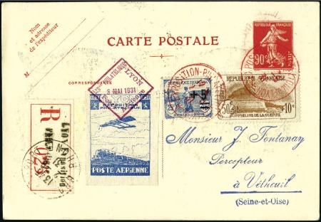 Stamp of France 1931 Carte-entier 90c Semeuse "Centenaire du facte