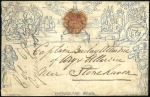 Stamp of Great Britain » 1840 Mulreadys & Caricatures Group of Mulreadies incl. 2d envelope from Kirriem