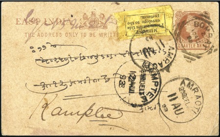 Stamp of India 1854-91, Small specialised cover selection on stoc