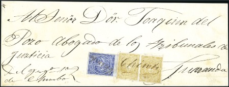 Stamp of Ecuador » 1865-72 First Issue 1865 First printing 1/2r with B sheet margin, show