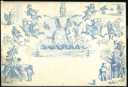 Stamp of Great Britain » 1840 Mulreadys & Caricatures Punch's Anti-Graham propaganda envelope without in
