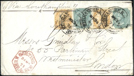 Stamp of India 1866-74, Specialised group in one stockbook on Dis