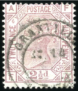 Stamp of Great Britain » British Post Offices Abroad FRANCE: 1873-80 2 1/2d Rosy Mauve pl.6 with Granvi