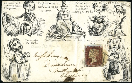 Stamp of Great Britain » 1840 Mulreadys & Caricatures Mulready caricature envelope by W. Spooner, no.8, 