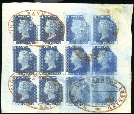 Stamp of Great Britain » Line Engraved Essays, Plate Proofs, Colour Trials and Reprints UNIQUE CANCELLATION REMOVAL EXPERIMENT

Cancella