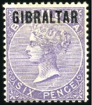 Stamp of Gibraltar 1886-1990s, Mint & used collection in 2 albums on 