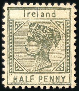 Stamp of Ireland » Forerunners (L1-L45) 1893 Colonial Design: 1/2d grey-green, unused, ver