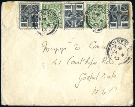 Stamp of Ireland » Forerunners (L1-L45) 1907-16 Sinn Féin Propaganda labels: Celtic Cross 