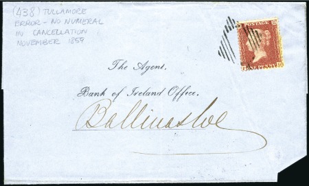 Stamp of Great Britain » 1854-70 Perforated Line Engraved 1859 (Nov 12) Wrapper from Tullamore to Ballinaslo