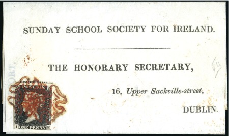 Stamp of Great Britain » 1840 1d Black and 1d Red plates 1a to 11 Plate 7 IE, just touched at foot otherwise fine to