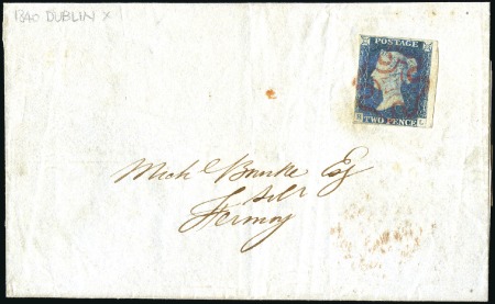 Stamp of Great Britain » 1840 2d Blue (ordered by plate number) Plate 2 RL with very close to huge margins, on 184