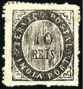 Stamp of Portuguese Colonies » Portuguese India 1871 Group of 4 values : 10r, 20r, 200r unused, an