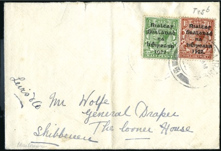 Stamp of Ireland » 1922 (Feb) Thom Overprints (T15-T19) 1 1/2d Red-brown, showing PENCF error in combinati