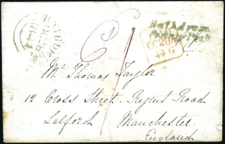 Stamp of Ireland 1662-1849 Old-time collection of stampless covers 