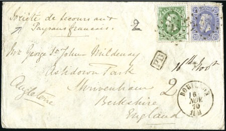 Stamp of Belgium » Belgique. 1869-83 Nouveaux types et nouvelles valeurs - Émission Guerre de 1870 : Lettre à en-tête "French Peasant 