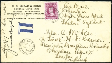 Stamp of Canada » Newfoundland 1930 (Oct 9) Boyd & Connor Flight

1930 (Oct 9) 