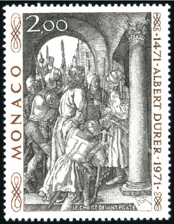 Stamp of Colonies françaises » Monaco 1972 ERREUR "Albert" au lieu de "Albrecht" Dürer, 