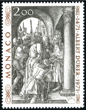 Stamp of Colonies françaises » Monaco 1972 ERREUR "Albert" au lieu de "Albrecht" Dürer, 