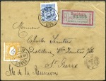 Stamp of Portugal 1889-90, Group of five covers to REUNION ISLANDS i