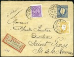 Stamp of Portugal 1889-90, Group of five covers to REUNION ISLANDS i