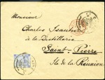Stamp of Egypt » 1888-1906 New Currency 1889-90, Two covers to REUNION ISLAND incl. Postal