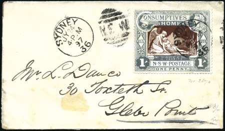 Stamp of Australia » New South Wales 1897 Diamond Jubilee and Hospital Charity 1d (1s) 