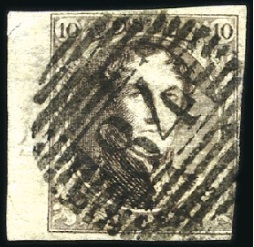 Stamp of Belgium » Belgique. 1863 Médaillons dentelés (COB 13-16) Bel ensemble de timbres en un album comprenant 4ex