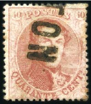 Stamp of Belgium » Belgique. 1863 Médaillons dentelés (COB 13-16) Bel ensemble de timbres en un album comprenant 4ex