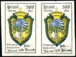 Stamp of Brazil 1930-1949 Large selection of IMPERFORATES on 8 Sch