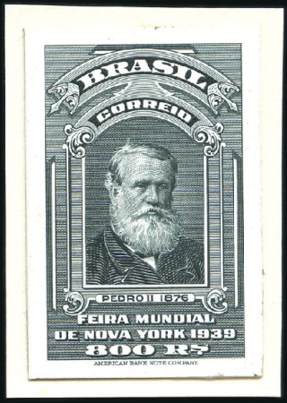 Stamp of Brazil 1930-1949 Large selection of IMPERFORATES on 8 Sch